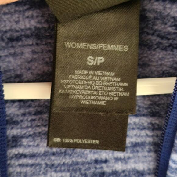 The North Face Polartec Stria Mezzaluna Hoodie Womens Small Blue Full Zip - Picture 3 of 7